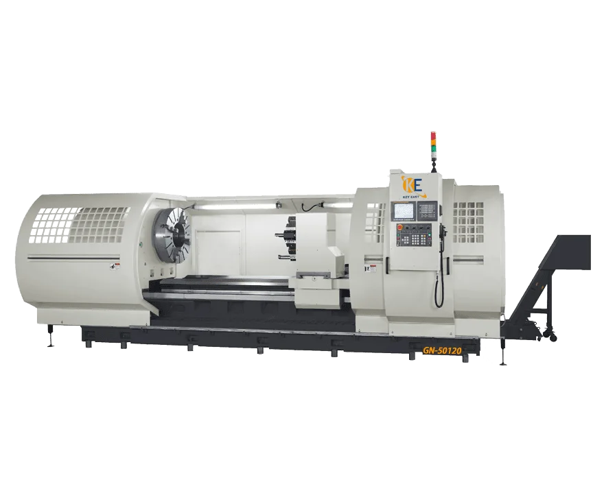 Horizontal CNC Lathe Flat-bed CNC turning machine Key East Machinery