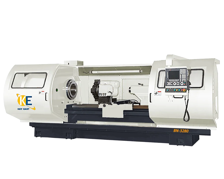 Horizontal CNC Lathe Flat-bed CNC turning machine Key East Machinery